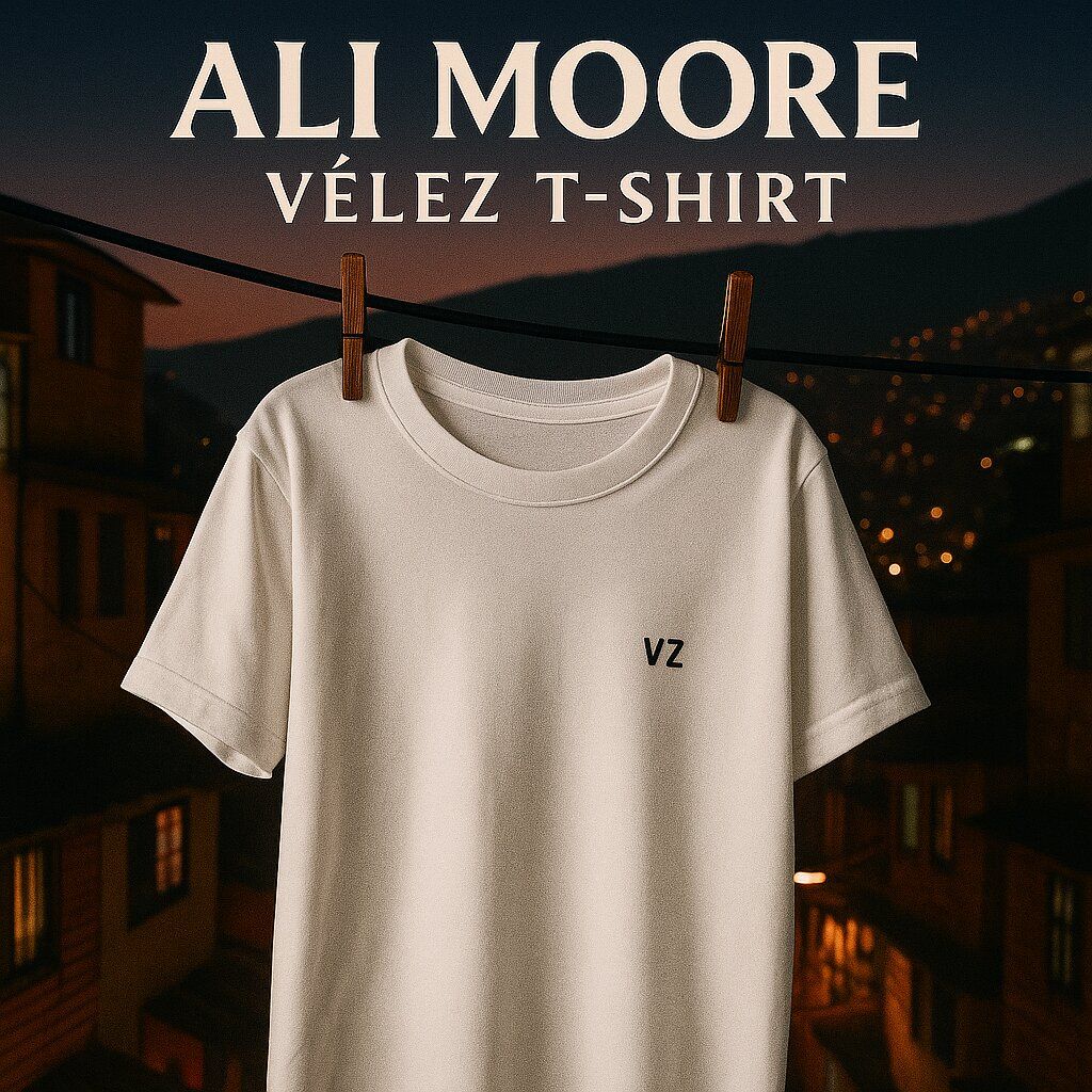 Cover art for Velez T-shirt by Ali Moore