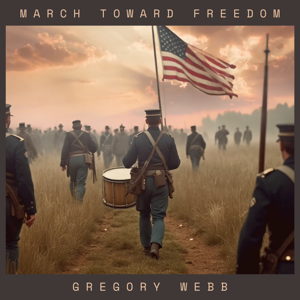 Cover art for March Toward Freedom by Gregory Webb