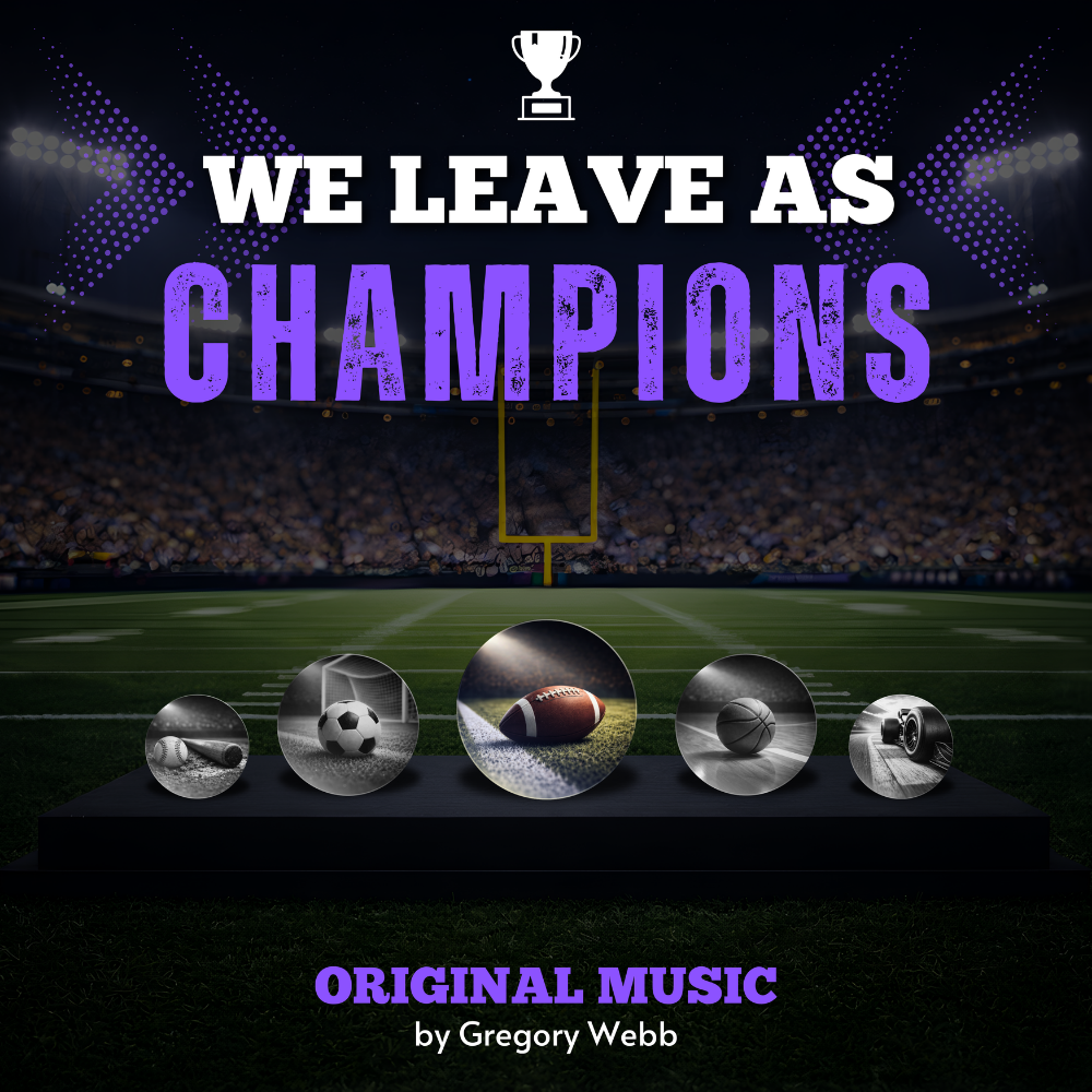 Cover art for We Leave as Champions by Gregory Webb