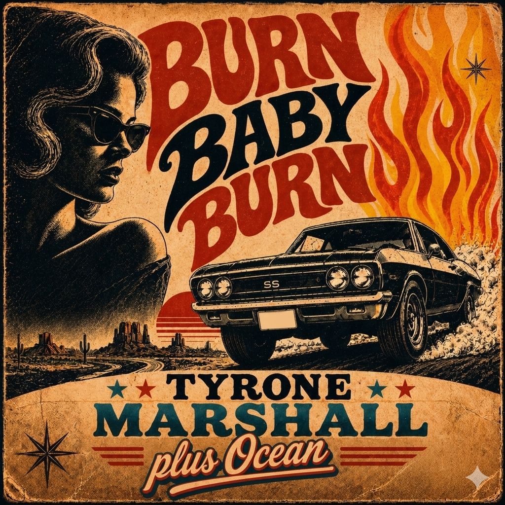 Cover art for Burn Baby Burn by Tyrone Marshall